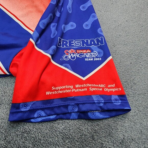 Louis Garneau Men's Cycling Jersey Red 2003 Tour De Wagner Size 2XL - Picture 13 of 14